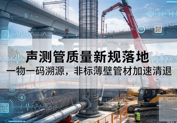 信宜声测管质量新规落地，一物一码溯源，非标薄壁管材加速清退